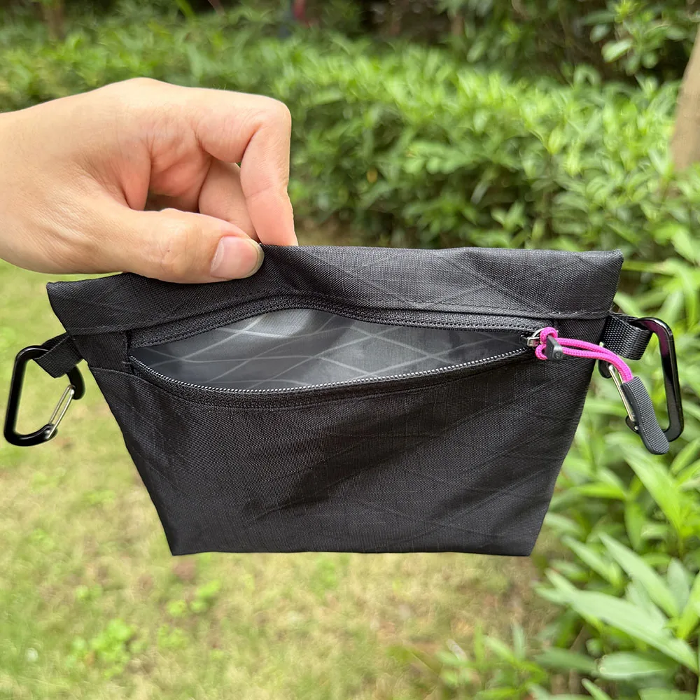 26.8g XPAC Lightweight Waterproof EDC Pouch For Outdoor Hiking Camping with Zipper Passport Storage Bag