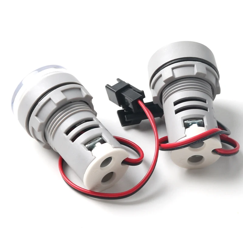 Luce amperometrica digitale rotonda da 22MM 2-100A luce rotonda a LED Monitor per strumenti Tester AC380V massimo