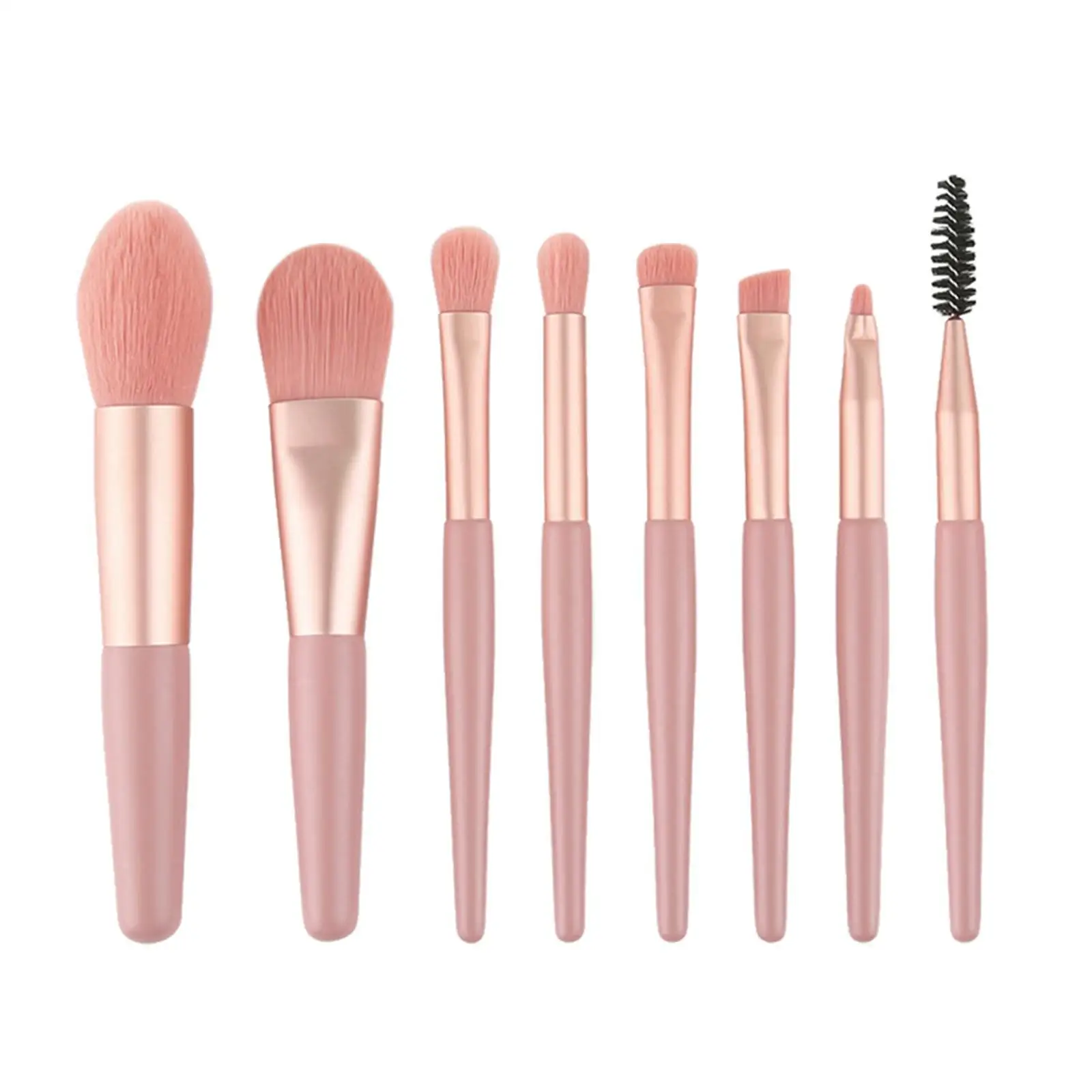 8Pcs Make up Brushes Kit Travel Bag Professional Cosmetics Brush with Synthetic