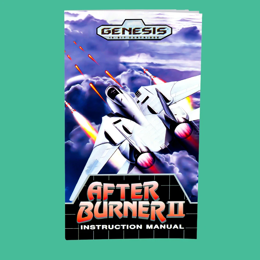 لعبة After Burner II USA/EUR/JAP لوحدات التحكم SEGA Mega Drive Genesis 16 بت دليل صندوق خرطوشة الألعاب #4