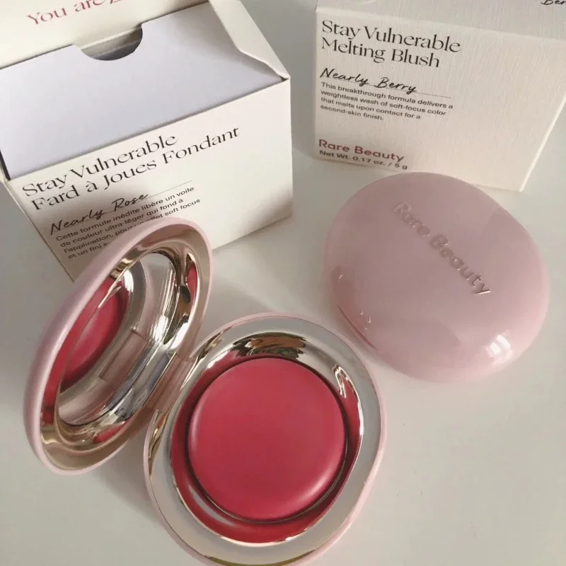 คุณภาพสูง Rare Beauty Natural Cheek Face Rouge อายแชโดว์ Blusher โคลน High Color Rendering Smooth Blush