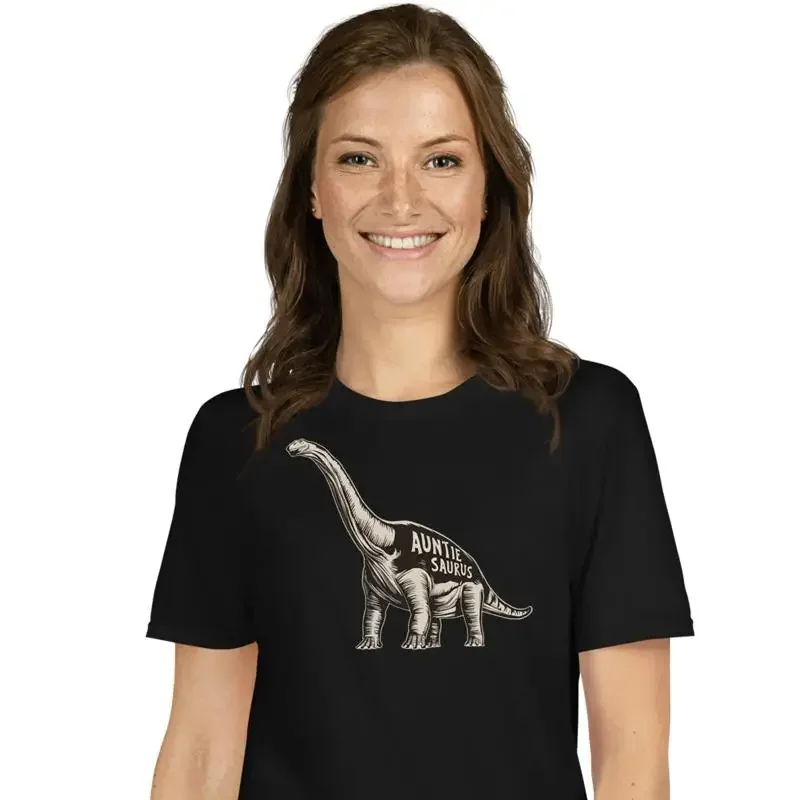 Family Saurus Auntiesaurus T Shirt Dinosaurs Novelty Auntie