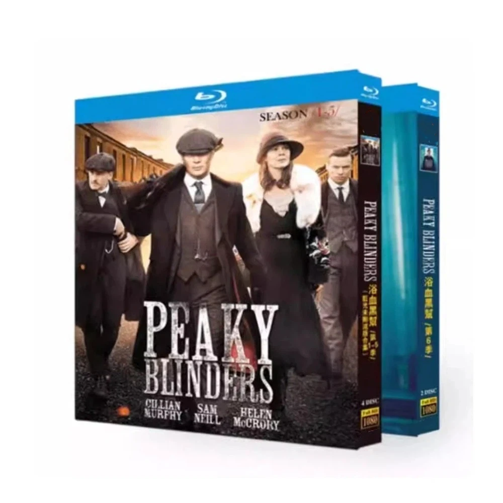 Peaky Blinders Season 1-6 6-Disc All Region New Box Set English Blu-ray disc