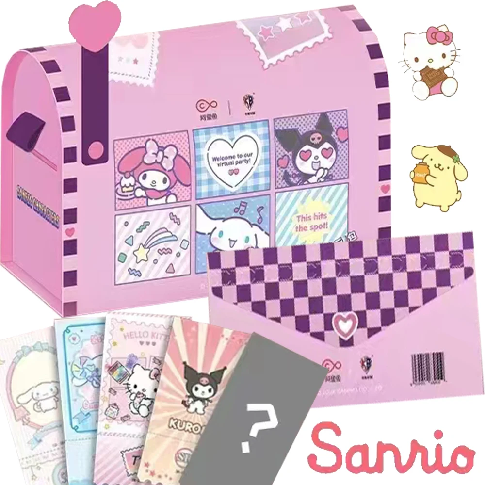 

KABAO Sanrio Ticket Stub Collection Cards for Kids Famous Anime Celebrity Characters Hello Kitty Melody Rare Cards Birthday Gift