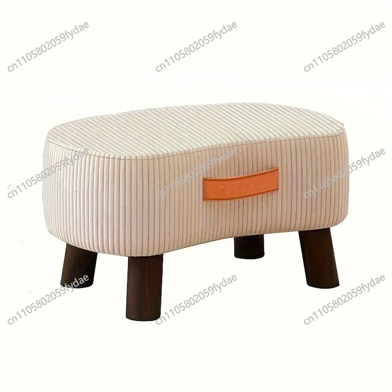 Simple Shoe Changing Stool Living Room Sofa Pedal Stool Coffee Soft Bag Household Nordic Furniture Shoe Bench Dining