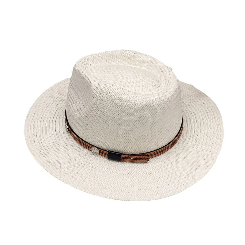 

Hot Sale New Baby Boy And Girl Summer Seaside Sun-shade Beach Hat Travel Sun Protection Western Cowboy Hat Straw Hat