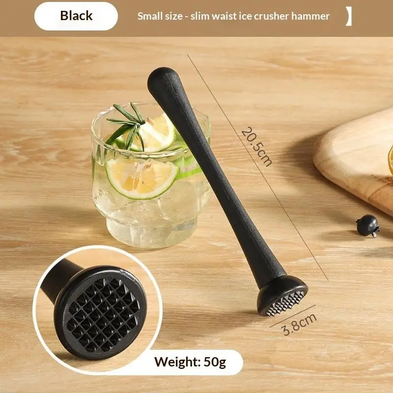NEW 1PC Professional PP Cocktail Muddler Spiky Grooved Nylon Head Ice Pestle Bar Tool For Mojito Homemade Drink Fruit Mix Muddle