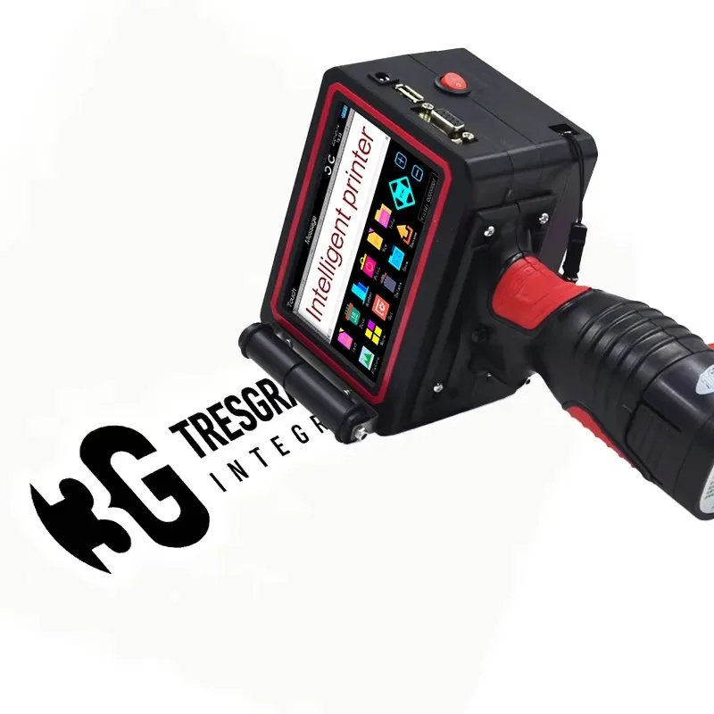 H50 50.8mm 2 Inch Handheld TIJ Inkjet Printer,600DPI Big Character Coding Machine for Large Logo Serial Number Carton Package
