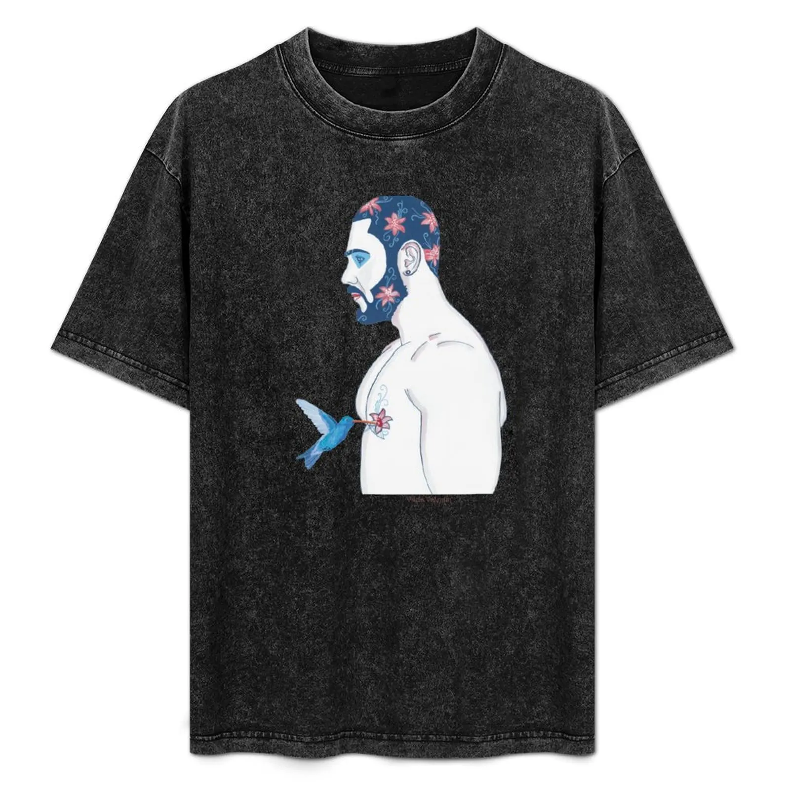 

HawaiianFlower man T-Shirt Worker Basic Short Sleeve Tee