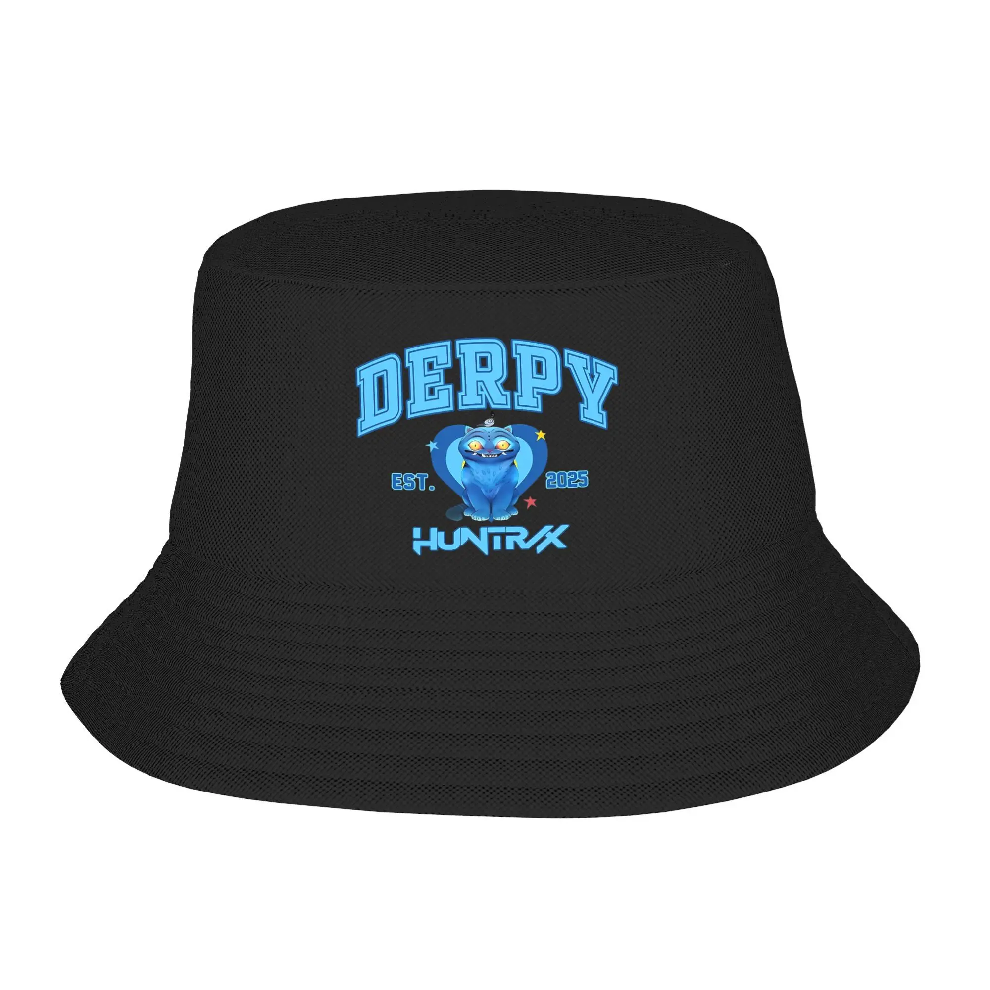

Derpy Huntrix est 2025 KPOP Demon Hunters Bucket Hat Hawaii Fisherman Caps Portable Vacation Hats For Men Women Fashion Cap