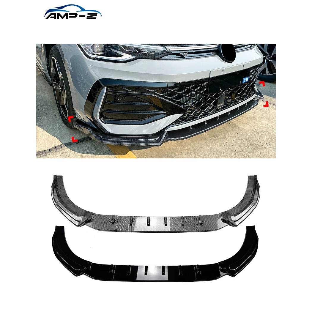 

AMP-Z Wholesale Factory Price Front Bumper Lip for VW Golf 8.5 R-line GTI 2024+ Car Body Kit Car Accessories