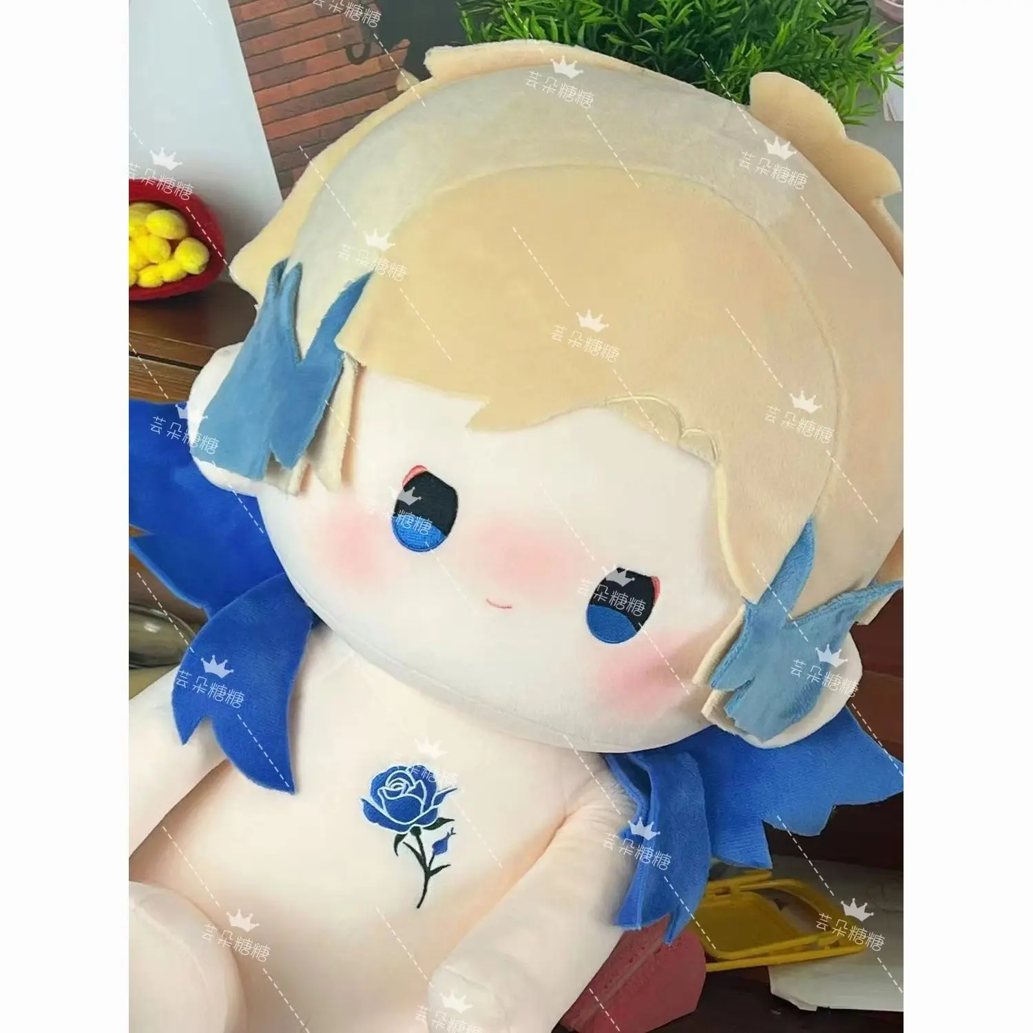 40CM Anime Blue Lock Michael Kaiser Cosplay Plush Doll Plushie Sitting Position Pillows Sofa Cushion Bed Cotton Stuffed Toys