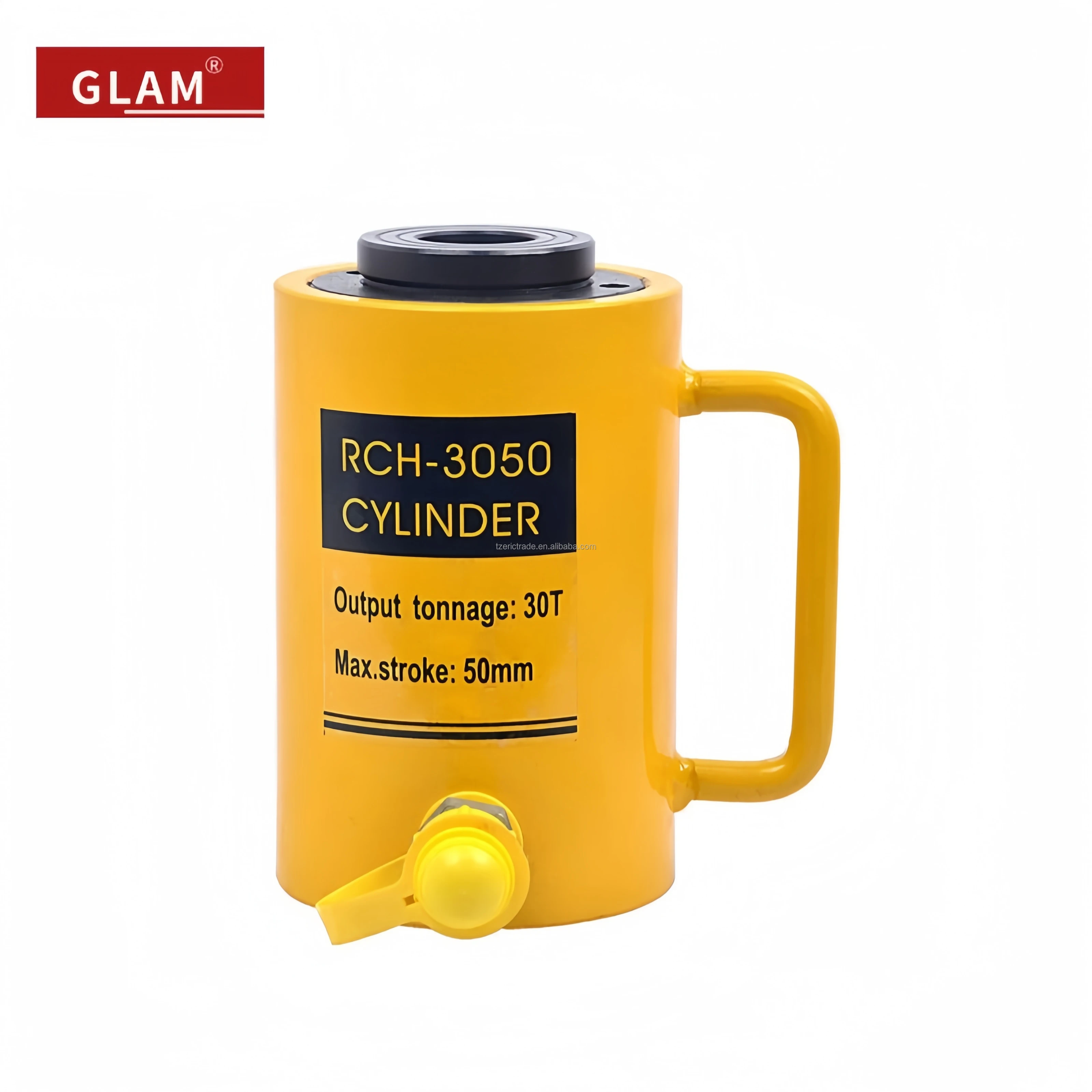 Hollow Plunger Single-Acting 30T Steel Hydraulic Cylinder Ram Jack 50mm Heavy-Duty Car Lift Electric Manual Pump Labor Product