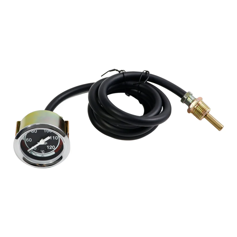 52MM Mechanical Water Temperature Indicator 12V DC Featuring 1.6M Capillary Line for Massey For Ferguson and Farm Equipment
