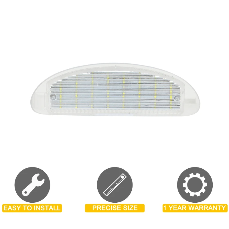 12V LED Number Plate Lamp For Renault Clio II 1998-2005 Twingo I 1993-2007 White License Plate Light Assembly