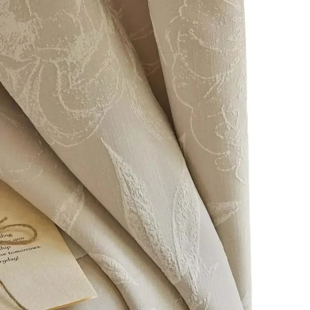 Curtains for Living Dining Room Bedroom High-precision Jacquard French Retro American Light Luxury Modern Shading