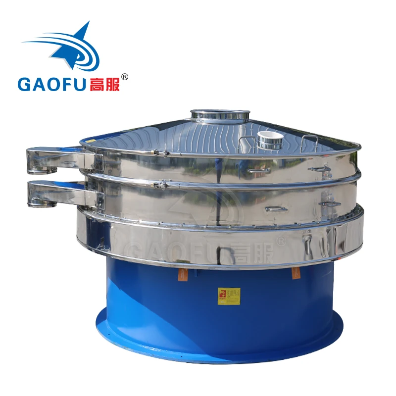 Animal Manure Industrial Screening Machine Stainless Steel Round Vibrating Screen Separator Sieve with Capacity 3-5 T/H