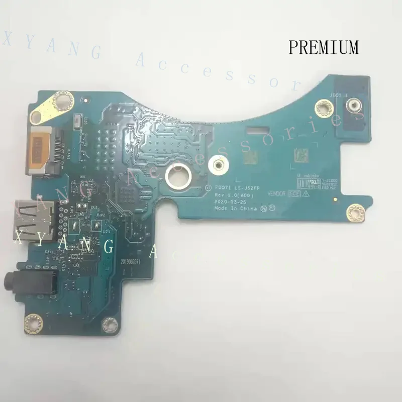 N+ USB Audio LAN IO Board LS-J52FP 0KJJCW For Dell Alienware M17 R3