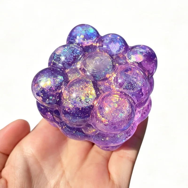 Glänzende Squishy-Würfel aus Maltose, Quetschspielzeug, Stressabbau-Spielzeug, farbige Dekompressionsgeschenke