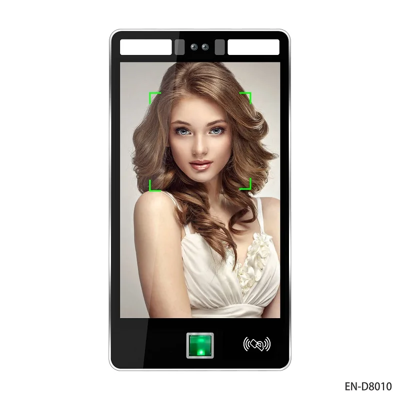 ระบบควบคุมการเข้าออกด้วยไบโอเมตริกซ์ คลาวด์ ลินุกซ์ ขนาด 8 นิ้ว พร้อมระบบบันทึกเวลาทำงานและระบบจดจำใบหน้า