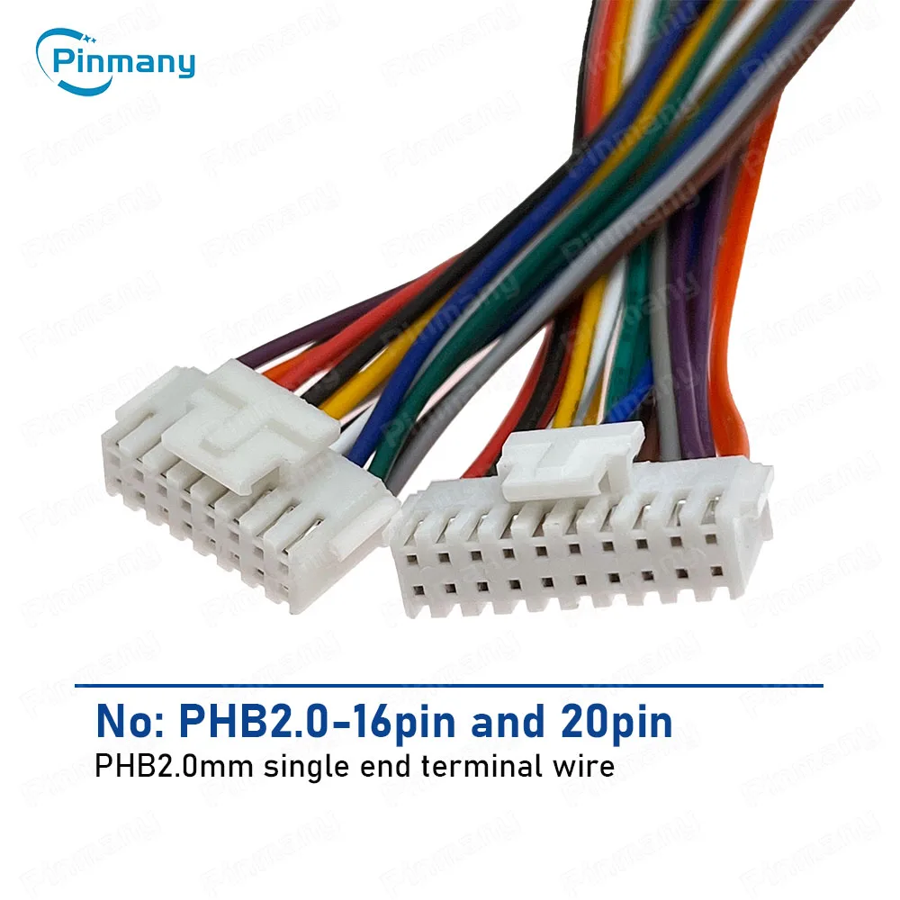 16 20 pin PHB 2.0mm spacing double row terminal connector single plug electronic harness for Hiworld Raise CAN Bus Box wiring