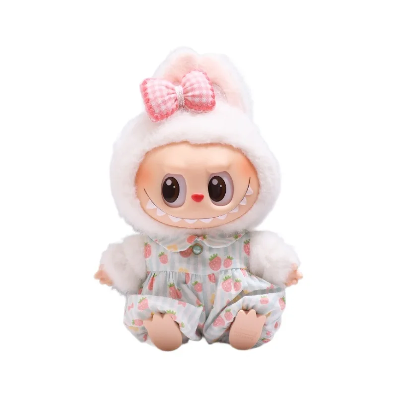 Solo vestiti per bambini Labububu 123 generazione vestiti con ciondolo tuta fragola Labububu vestiti per bambini carini.