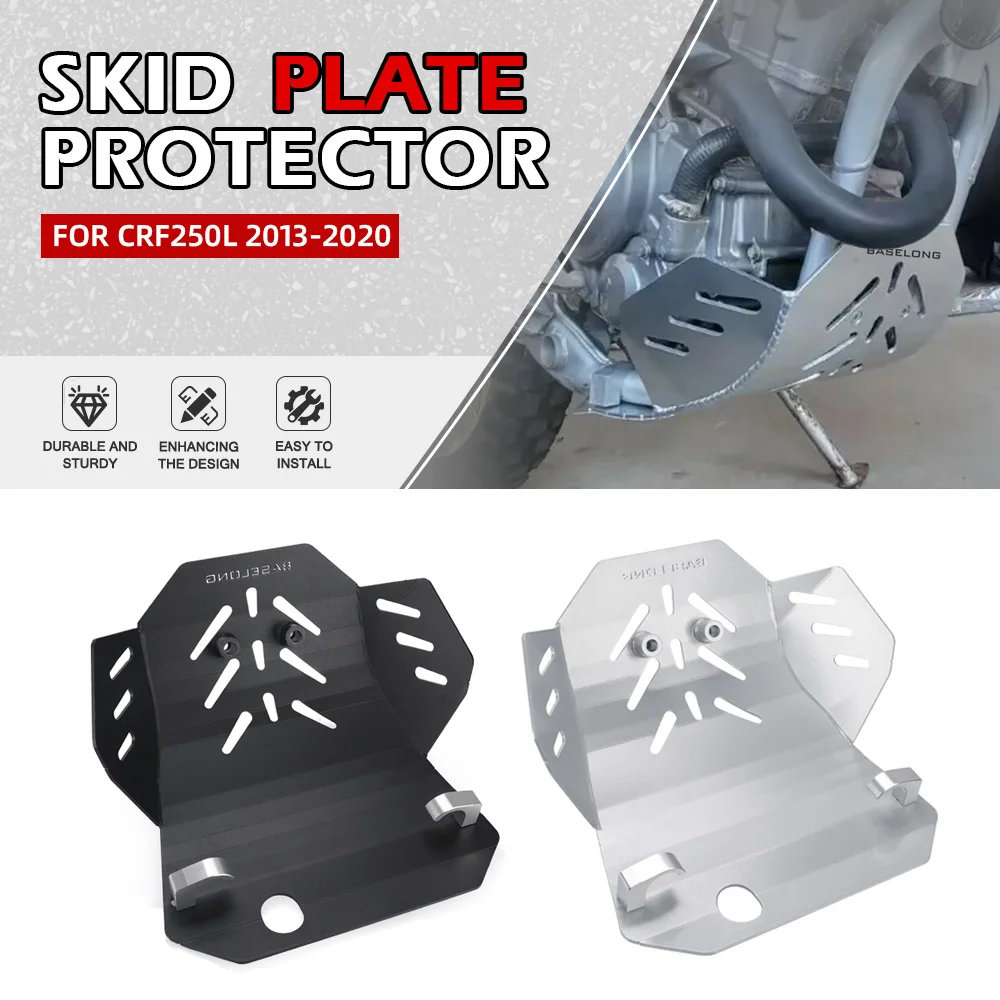 For HONDA CRF 250L CRF250L 2013-2014-2015-2016-2017-2018-2019-2020 Motorcycle Engine Skidplate Guard Protector Cover Aluminum
