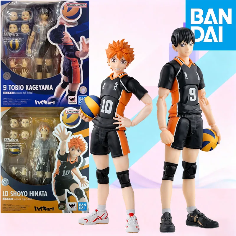 

In Stock BANDAI Original S.H.Figuarts 9 TOBIO KAGEYAMA 10 SHOYO HINATA SHF Action Figure Model Gift for Kid Foam Box Packaging