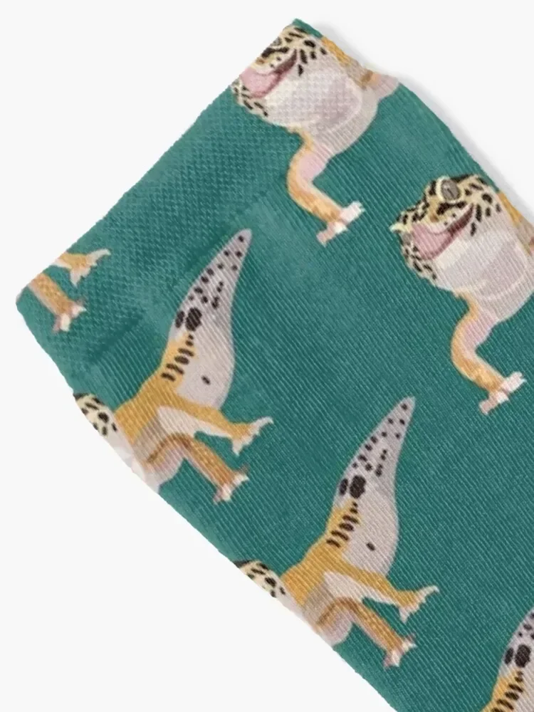 L is for Leopard Gecko Socks luxe designer brand cartoon Socks Woman Men's