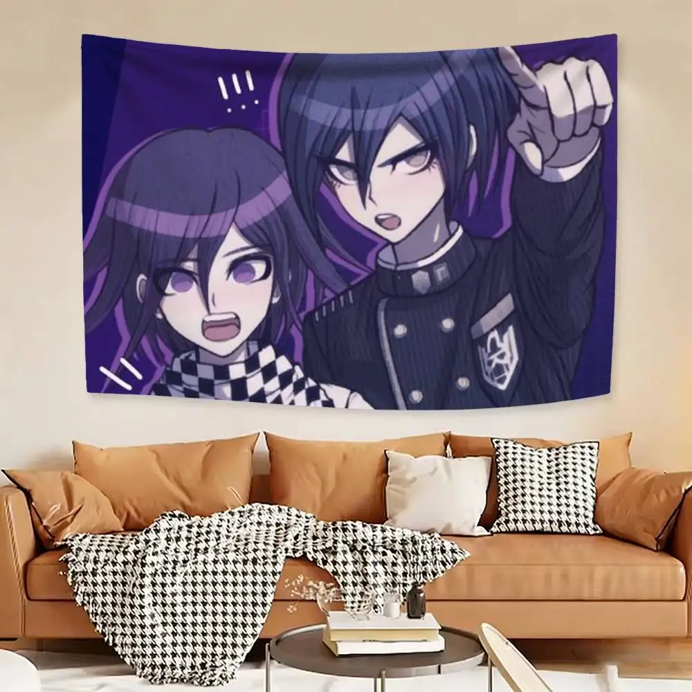 

K-Kokichi Ouma Shuichi Saihara D-Danganronpa V3 Flag Outdoor Decorations for Bedrooms Home Decor Items Decoration Banners
