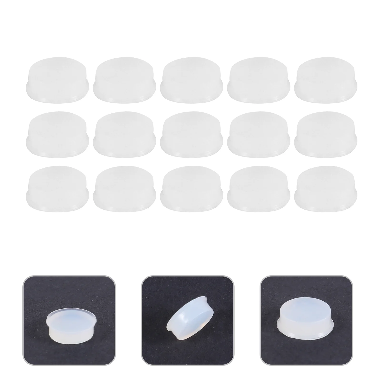 

25 Pcs Flutes Silicone Plug Instruments Repair Parts Key Covers Rubbers Replacement