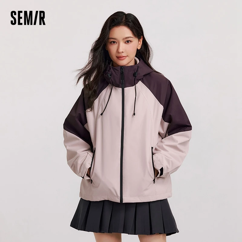 

Semir Coat Women Three-Proof Windproof Jacket Antistatic Polar Fleece 2024 Winter New Two-Piece Jacket