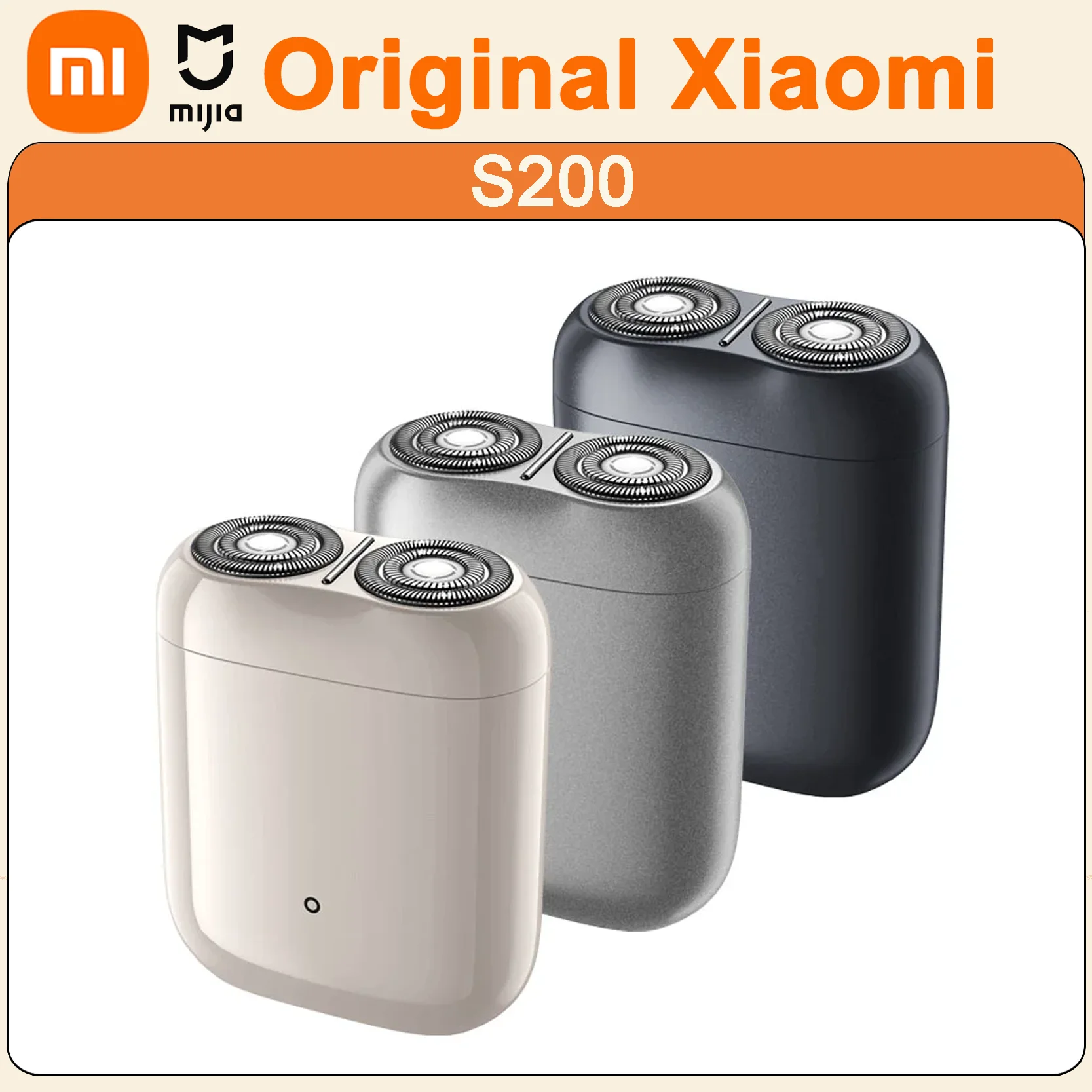 

Оригинальные электробритвы XIAOMI MIJIA S200, портативные моющиеся бритвы IPX7, сухая и влажная бритва для мужчин, триммер для бороды, резак, перезаряжаемый
