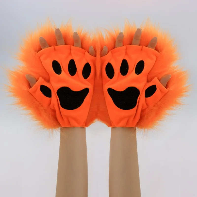 Cat Paw Pet Grooming Glove Soft Fur Remover Glove Pet Hair Brush for Cosplay Cats Dogs