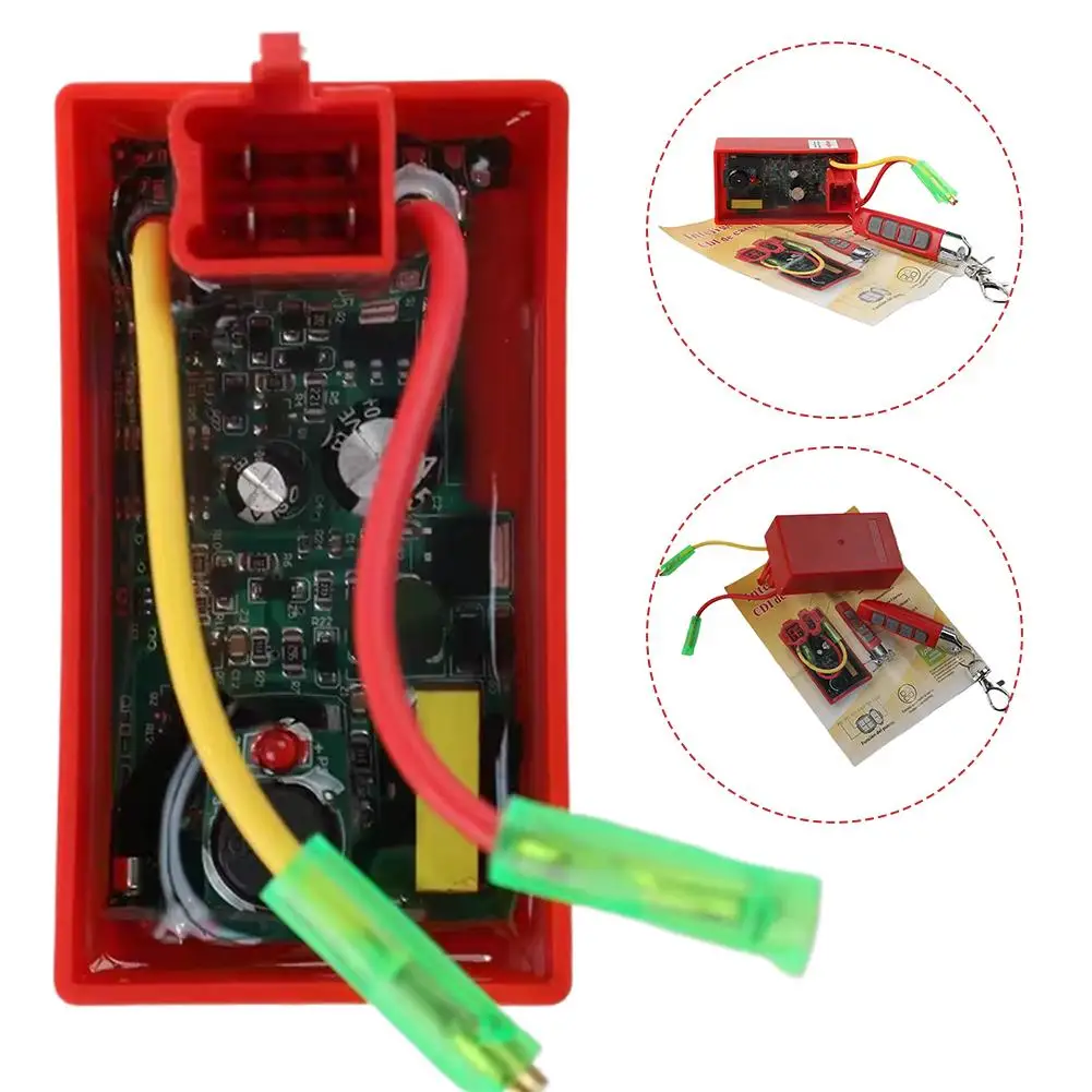 جديد مضاد للسرقة 4 دبوس CDI سباق الإشعال مع جهاز التحكم عن بعد ل AKT110S CD110 WY48Q-2 JET50 TC100 XY110-Q PHOWNIX50 V-Blad S8P5 #2
