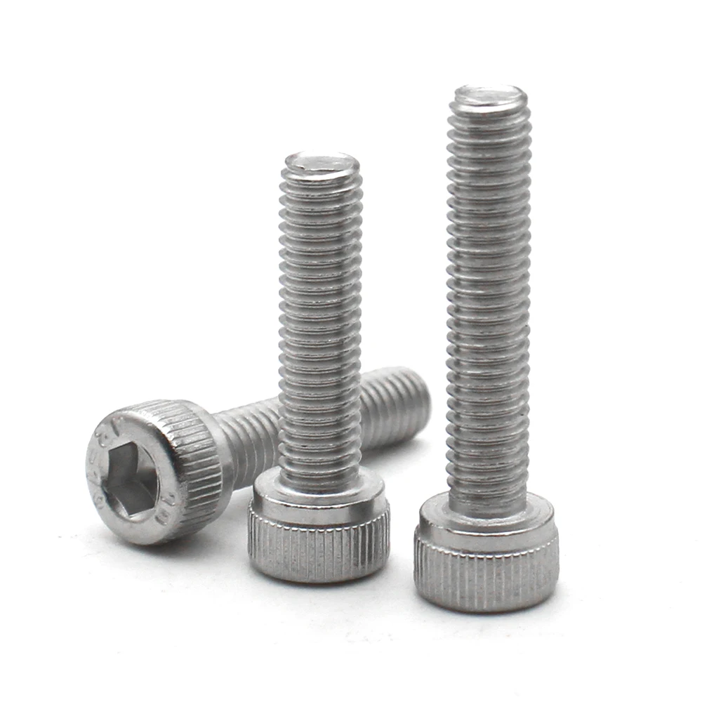 10/20/50/100PCS DIN912 A2-70 304 stainless steel hex socket cap screws sizes M1.4-M6 length 2mm to 50mm