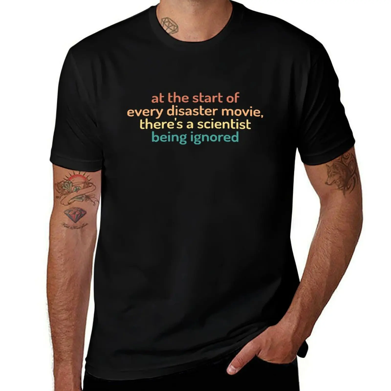 À la commutation des films d'horreur, on voit toujours un scientifique ignoré. T-shirt pour la fête de Thanksgiving.