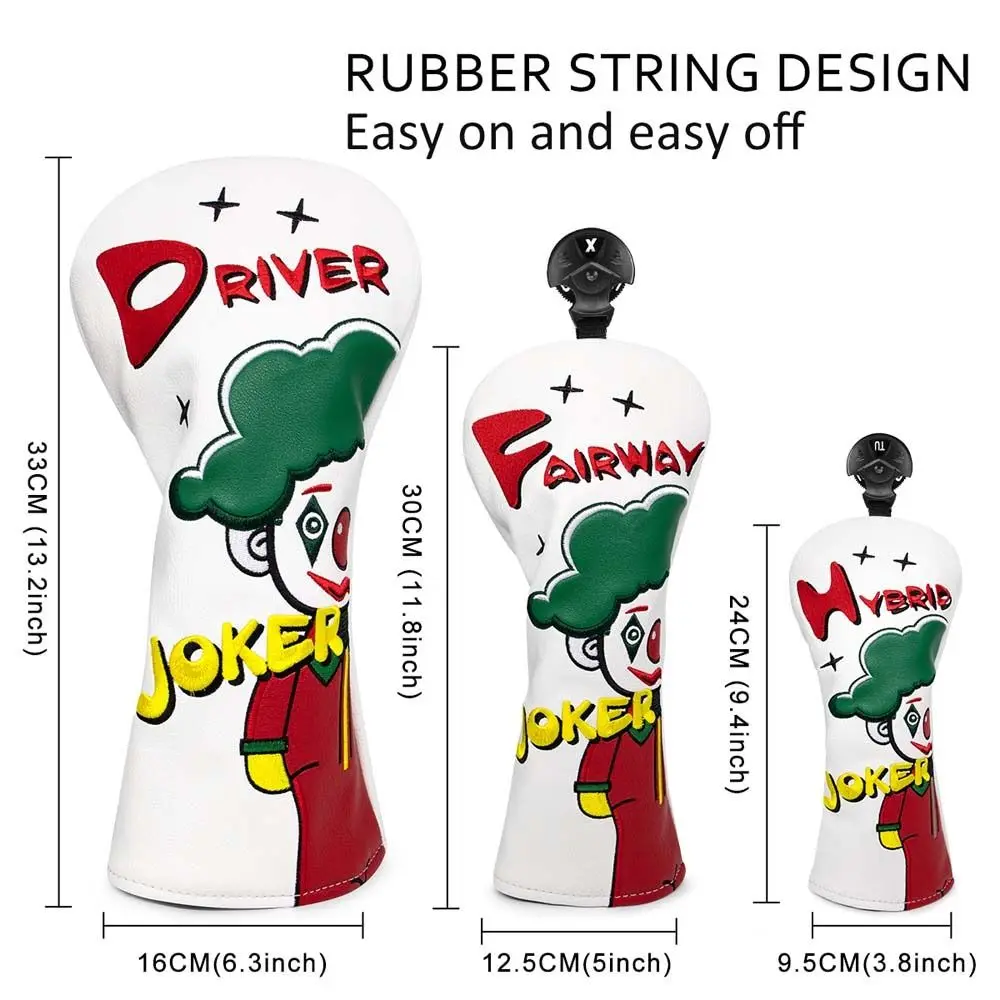 بو الجلود مضرب الغولف غطاء ، غطاء الرأس نادي الغولف ، غطاء الرأس مهرج ، اكسسوارات المطرقات