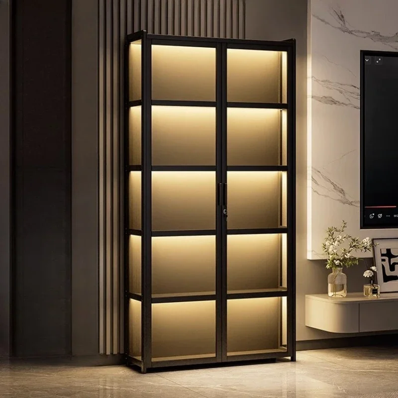 مقصف الأثاث التخليص خزانة تخزين بار خزائن الزاوية لغرفة المعيشة خزانة مشروبات بار رفوف جدار النبيذ الديكور #1