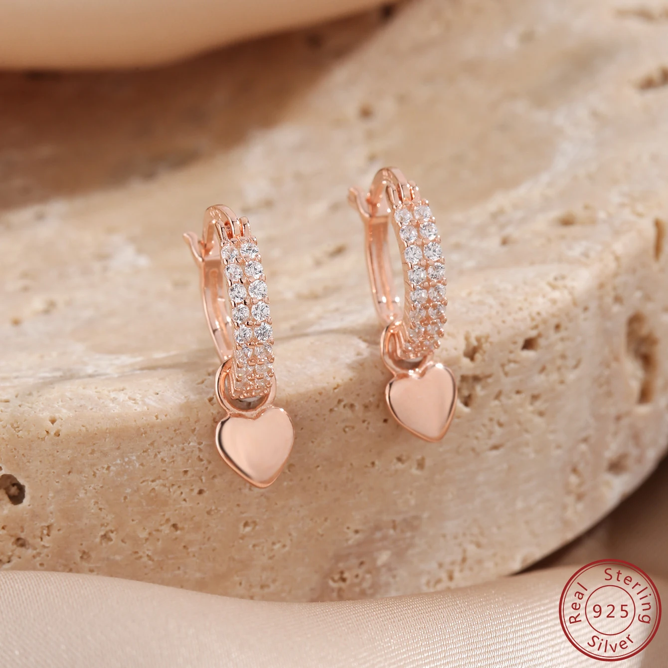 

100% стерлинговое серебро S925, хит продаж, ювелирные изделия, серьги с цирконом в форме сердца, модные и качественные вечерние серьги для женщин