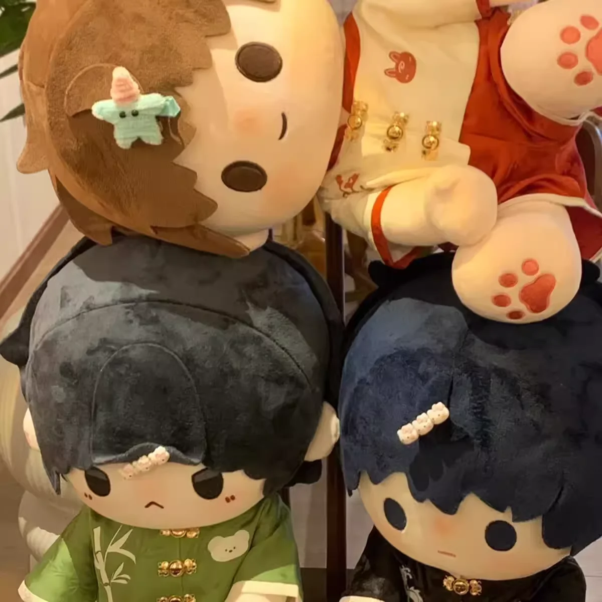 

Tomb Robbery Notes Zhang Qilin Wu Xie 40CM Sitting Cotton Doll Anime Action Figures Can Dress up Doll Cute Surprise Toys Gifts