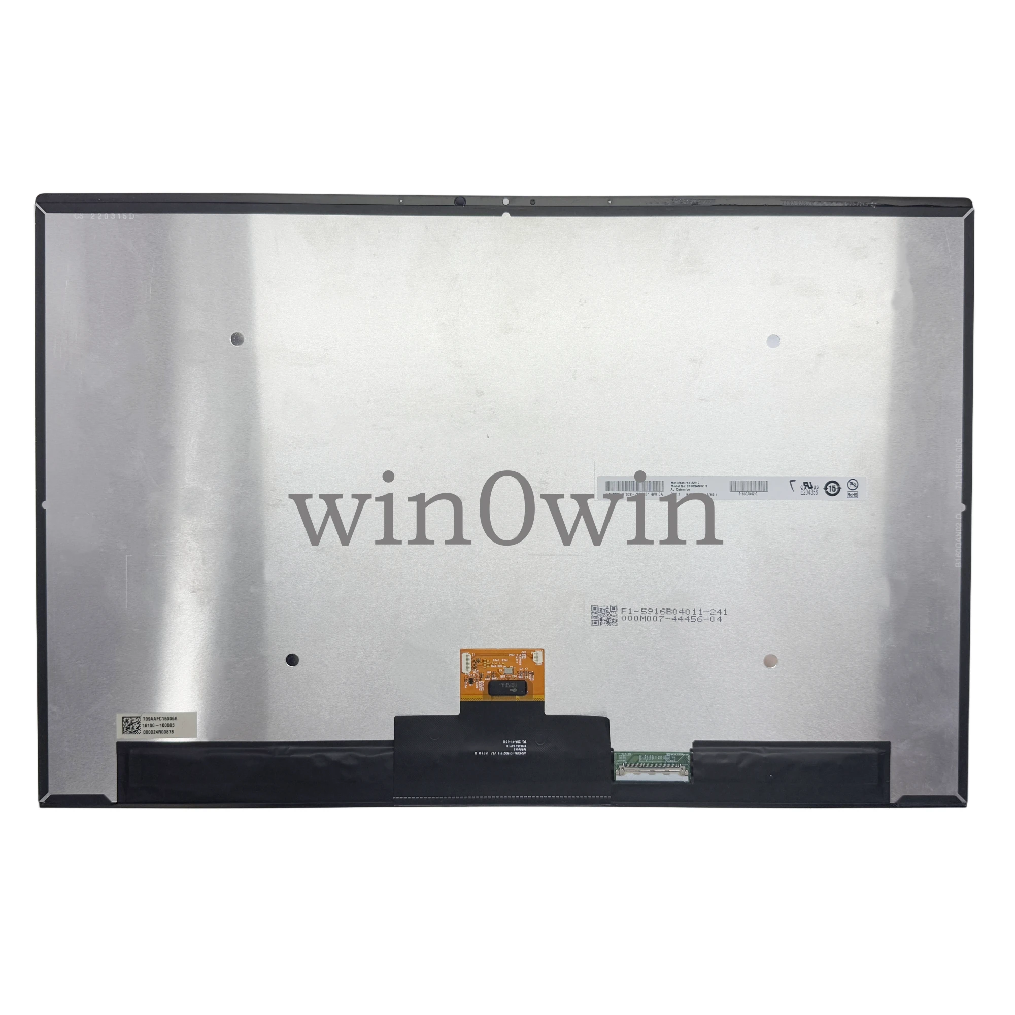 

B160QAN02.Q для Asus ROG Flow X16 GV601 GV601RW 16,0-дюймовый ЖК-дисплей для ноутбука, светодиодный сенсорный экран, дигитайзер, стекло в сборе, замена