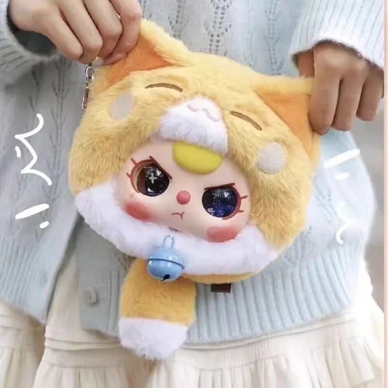 Sac à fermeture éclair trois chats porte-bonheur pour bébé, série de sacs, boîte ennemi, pendentif de sac à dos, boîte mystère de beurre en vinyle mignon, décoration, cadeau de Noël, nouveau, 2021