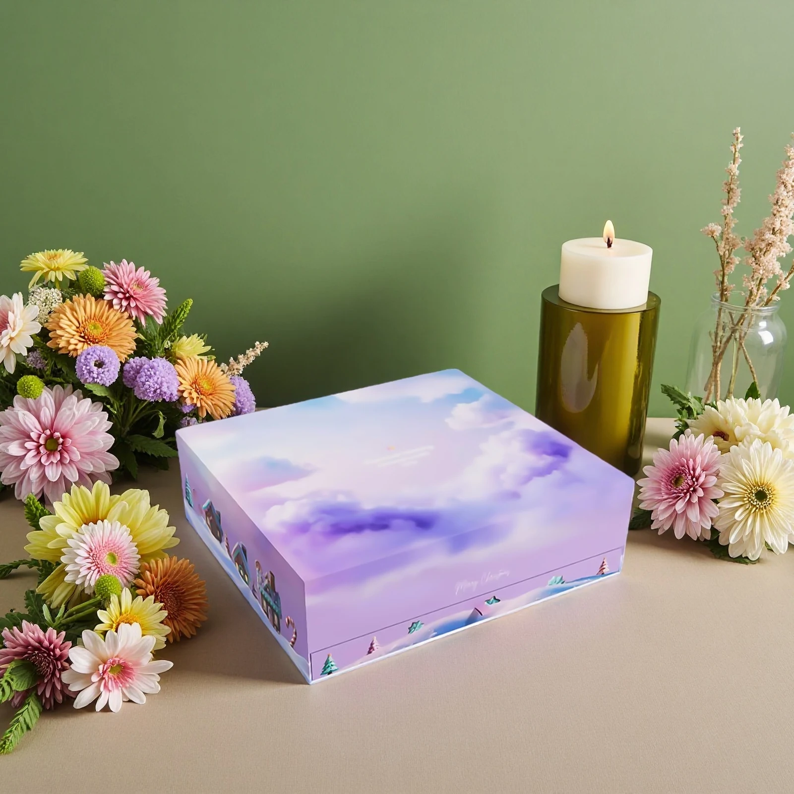 Diamond Painting Advent Calendar 3D Puzzle DIY Craft Kit 24 Days Creative Gift for Kids and Adults Art Lovers Holiday Gift