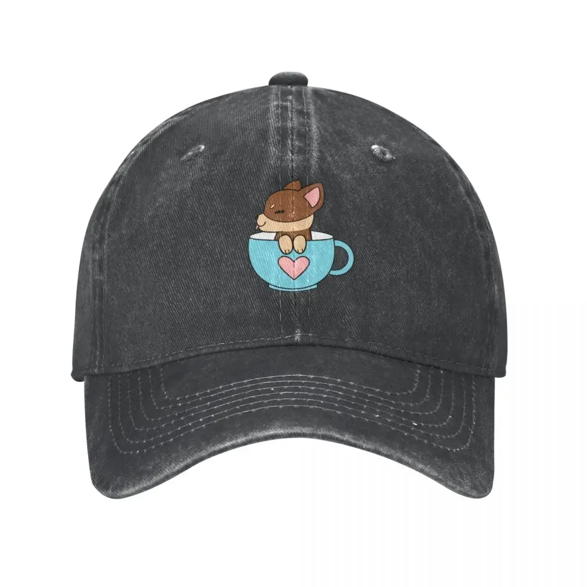 Teacup Pup topi koboi desainer topi Bobble Pria Wanita