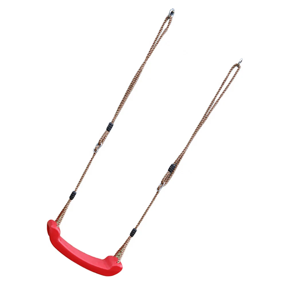 مجموعة واحدة من كرسي معلق أرجوحة خارجي قوي من البلاستيك للأطفال في الفناء الخلفي والحديقة لعبة كرسي معلق متأرجح في الهواء الطلق