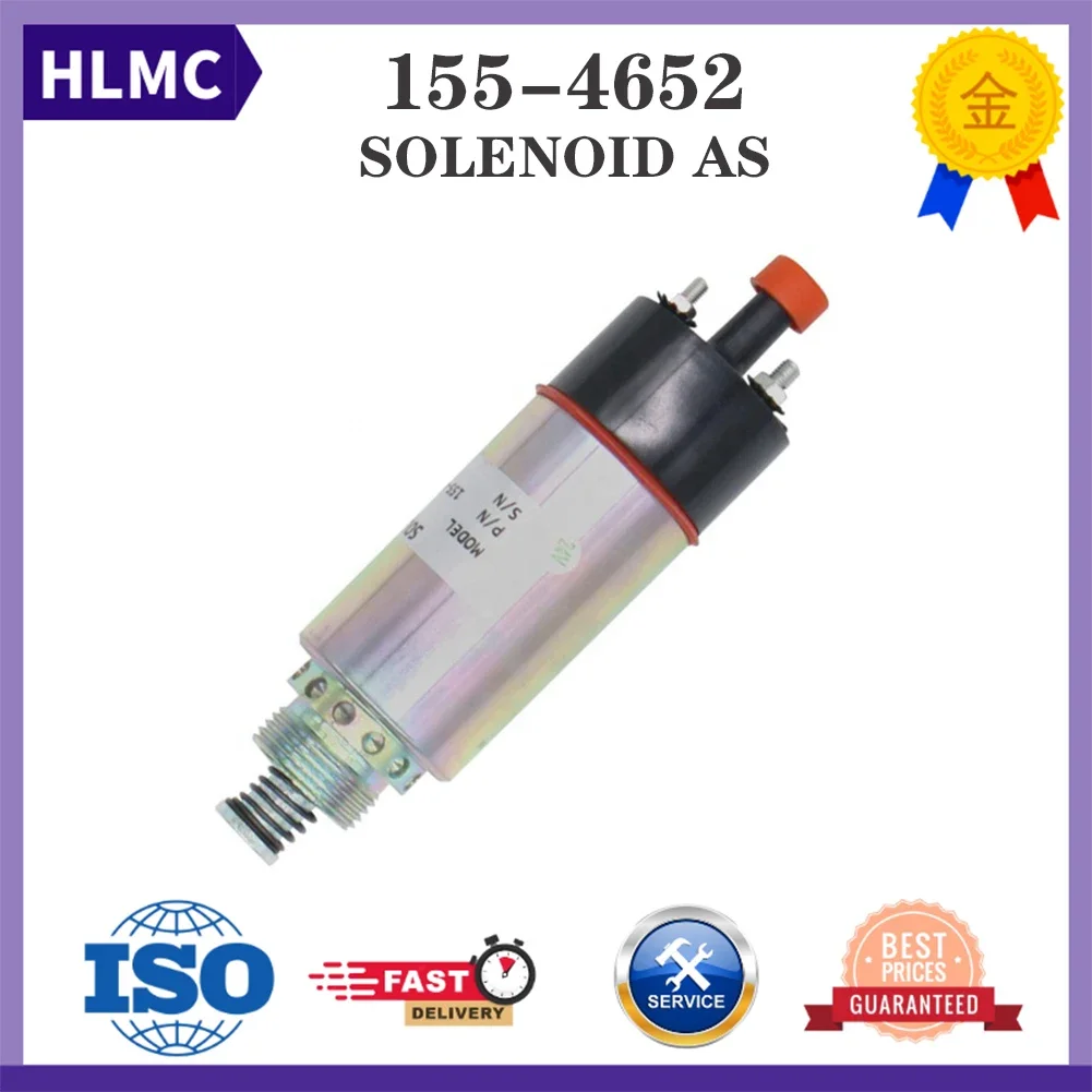 CA1554652 155-4652 1554652 24V Stop Cut Off Solenoid Valve Fuel Flameout Shutdown Solenoid For 325 E325 Excavator Parts