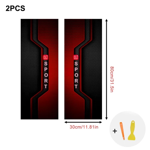 Imagen 2 del producto Juego de 2 piezas de embellecedor de pilar A autoadhesivo con patrón deportivo, tela elástica, accesorios interiores para automóviles.