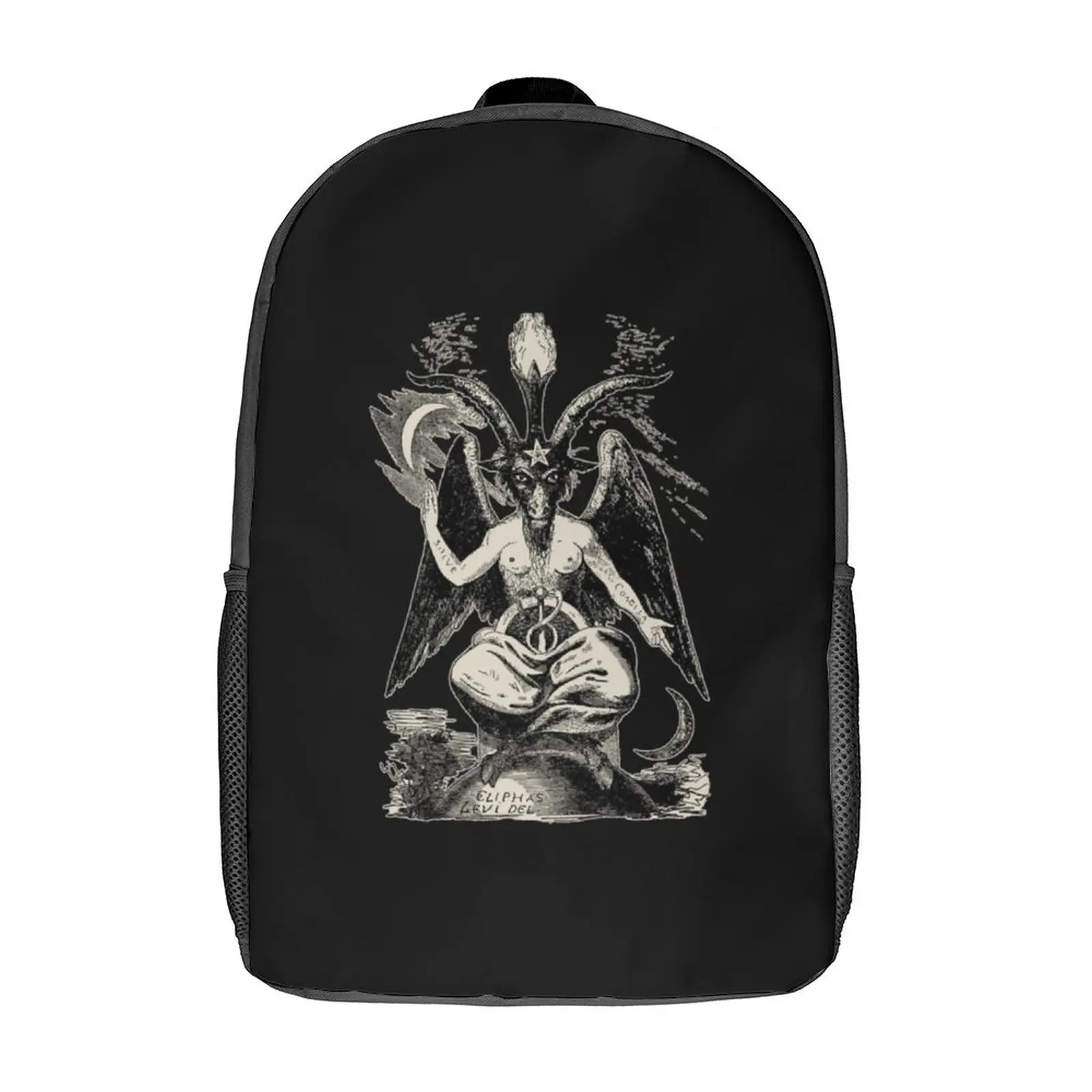 Baphomet Backpack Witchcraft Illuminati Occult Goat Teenager Large Capacity Daypack High School Bags for Men Bookbag Backpacks