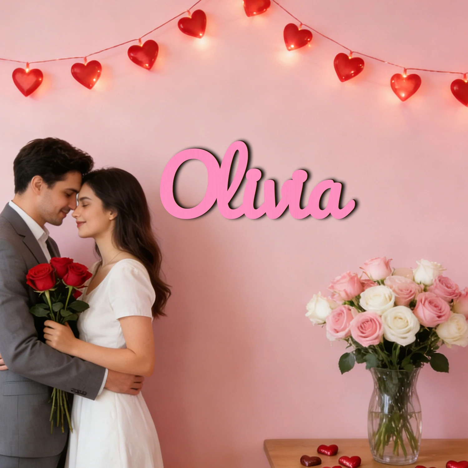 1pc Custom Wooden Name Sign,Customized Gifts,Baby Crib Label,Multi Color Select,Valentine's Day Gift,
